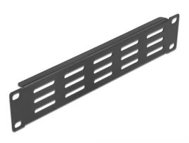 Delock - Halterungs-Belüftungsplatte (horizontal) - Rack montierbar - Schwarz - 1U - 25,4 cm (10) (66839)
