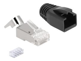 Delock - Netzwerkanschluss - RJ-45 (M) - S/FTP - CAT 6a/7 (Packung mit 25)