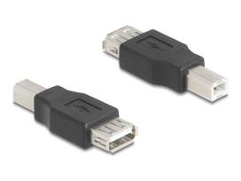 Delock - USB-Adapter - USB Typ B (M) zu USB (W) - USB 2,0 - Schwarz (67199)
