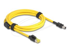 Delock Kabel RJ45 Stecker Cat.6 zu Mini I/O 8 Pin D-Form Typ 2 2 m (81251)
