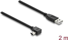 Delock USB 2.0 Kabel Typ-A Stecker zu Typ Mini-B rechts gewinkelt - Kabel - Digital/Daten (81652)