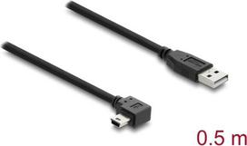 Delock USB 2.0 Kabel Typ-A Stecker zu Typ Mini-B rechts gewinkelt 0 - Kabel - Digital/Daten (81650)