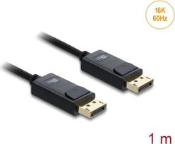 Delock Koaxiales DisplayPort Kabel 16K 60 Hz 80Gbps mit Geflechtmantel - Kabel - Digital/Display/Video (81671)