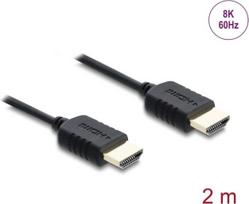 Delock Koaxiales High Speed HDMI Kabel 8K 60 Hz 48Gbps mit Geflechtmantel - Kabel - Digital/Display/Video (81682)