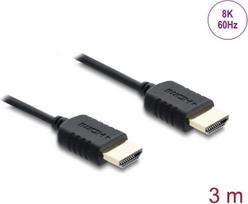 Delock Koaxiales High Speed HDMI Kabel 8K 60 Hz 48Gbps mit Geflechtmantel - Kabel - Digital/Display/Video (81683)