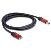 DeLOCK Premium - USB-Kabel - 9-polig USB Typ A (M) - 10-polig Micro-USB Typ B (M) - 2,0m (USB / USB2.0 / USB3.0) - Schwarz (82761)