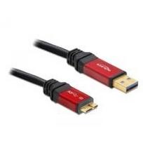 DeLOCK Premium - USB-Kabel - 9-polig USB Typ A (M) - 10-polig Micro-USB Typ B (M) - 5,0m (USB / USB2.0 / USB3.0) - Schwarz (82763)