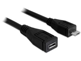 Delock Verlängerungskabel USB 2.0 Typ Micro-B Stecker > USB 2.0 Typ Micro-B Buchse 1 m (83248)