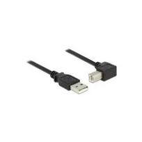 DeLOCK - USB-Kabel - USB2.0 Typ A, 4-polig (M) - USB2.0 Typ B (M) gewinkelt 90° - 3,0m - Schwarz (83529)