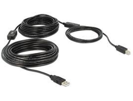 DeLOCK - USB-Kabel - USB Typ A, 4-polig (M) - USB Typ B, 4-polig (M) - 20,0m (USB/USB2.0) - aktives Kabel (Signalregenerierung) (83557)
