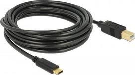 Delock - USB-Kabel - USB Type C zu USB Typ B - USB2.0 - 4,0m - Schwarz (83667)
