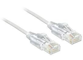 DeLOCK - Patch-Kabel - RJ-45 (M) - RJ-45 (M) - 2,0m - UTP - CAT 6 - glatt - weiß (83782)