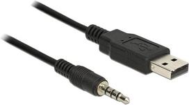 DeLock Converter USB2.0 > Serial-TTL 2,5 mm 3 pin stereo jack 1,8 m (3,3 V) - Serieller Adapter - USB - Seriell (83779)