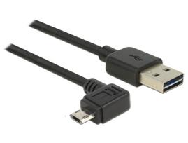 DeLOCK EASY-USB - USB-Kabel - Micro-USB Type B (M) bis USB (M) - 1,0m - 90° Stecker (83846)