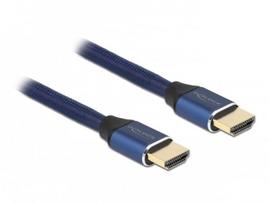 Delock - Ultra High Speed - HDMI-Kabel - HDMI männlich zu HDMI männlich - 1,0m - Dreifachisolierung - Blau - hauchvergoldete Kontakte, unterstützt 8K 60 Hz (7680 x 4320) (85446)