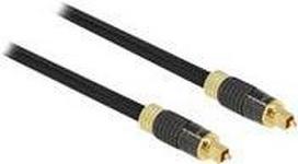 Delock - Digitales Audio-Kabel (optisch) - SPDIF - TOSLINK männlich bis TOSLINK männlich - 5,0m - Glasfaser - Anthrazit (86595)