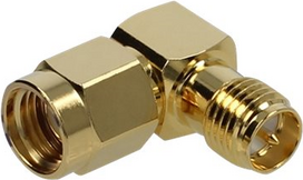 DeLOCK - Antennenadapter - RP-SMA (S) bis RP-SMA (R) - gewinkelt (89956)