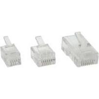 InLine® Modularstecker, 6P6C RJ12 zum Crimpen auf Flachkabel, 10er Pack (73016)