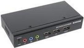 InLine® DVI USB KVM Extender, Verlängerung über UTP, mit Audio, bis 50m (61640)