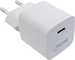InLine® USB GaN Charger Single USB-C, Power Delivery, PPS, 33W, white