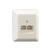 Rutenbeck Anschlussdose UAE8/8(8/8), AP, LSA plus reinweiss, Aufputzmontage, 2 x 8 LSA-Kontakte, 13011112 (130 111 12)
