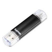 hama USB 3.0 OTG Speicherstick FlashPen Laeta Twin, 16GB aus Kunststoff, Datentransferrate: 45MBit/Sek., - 1 Stück (00123998)