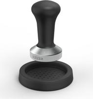 Xavax Tamping-Set, Tamper 51 mm, Edelstahl, mit Tampermatte, rutschfest, Schwarz (00111276)