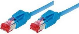 Patchkabel S/FTP, PiMF, Cat 6, blau, 7,5 m Halogenfrei, mit Leoni-Kabel und Hirosesteckern TM21 (bisherige Bezeichnung S/STP) (73607B)