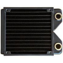 Phobya R27-S120 Radiator, 120 mm Radiator, 18 FPI, Kupferlamellen, 2x G1/4-Zoll-Anschlüsse - schwarz