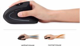 Perixx PERIMICE-713 L , ergonomic vertical mouse for left-handers, black