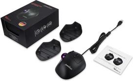 Perixx PERIMICE-520, kabelgebundene ergonomische Trackball Maus, anpassbarer Winkel, 2 DPI Level, schwarz (PERIMICE-520)