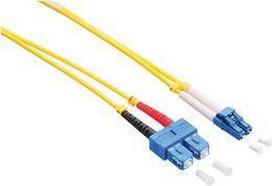 LogiLink - Patch-Kabel - LC Single-Modus (M) bis SC Single-Modus (M) - 2 m - Glasfaser - Duplex - 9/125 Mikrometer - OS2 - halogenfrei - Gelb
