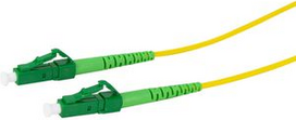 Logilink Professional - Patch-Kabel - LC/APC Einzelmodus (M) zu LC/APC Einzelmodus (M) - 5 m - 2 mm - Glasfaser - Simplex - 9/125 Mikrometer - G.657.A2/OS2 - halogenfrei - Gelb (FPSLC05)