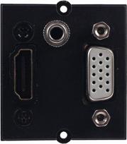 Bachmann 917.226 - 0,2 m - HDMI - VGA - Jack 3.5 mm - HDMI - VGA - Jack 3.5 mm - Männlich - Weiblich - Schwarz
