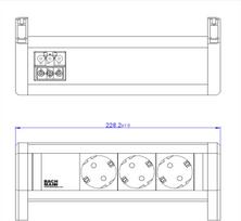 Bachmann Steckdosenleiste DESK 3xCEE 902.0292 (902.0292)