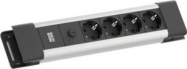 Bachmann CONNECTUS 3xCEE7/3 rot 10 A Strom 2.0m C14-Stecker Grau (BM005928)