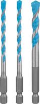 Bosch Expert HEX-9 MultiConstruction - Bohrersatz - für Beton, Kunststoff, Stahl, Weichholz, weiche Fliesen, Multimaterial - 3 Stücke - 5 mm, 6 mm, 8 mm - Länge: 100 mm