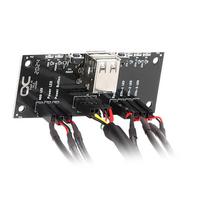 Alphacool Front I/O-Panel mit USB 2.0 und Kabelsatz für Servergehäuse (25054)
