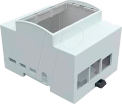 JOY-IT RPI CASE DIN4 - Gehäuse für Raspberry Pi 4, Hutschiene, grau/trans. (RB-CASEP4+07)