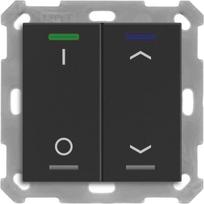 MDT BE-TAL550206.D1 KNX Taster Light 55 2-fach RGBW Schwarz matt Schalt._Jalous. 1 (BE-TAL550206.D1)
