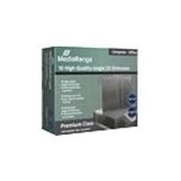 MediaRange Retail-Pack CD-Slimcases single - Slim Jewel Case für Speicher-CD - Kapazität: 1 CD/DVD - Schwarz, durchsichtig (Packung mit 10) (BOX32)