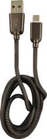 LC-POWER Kabel USB-Micro-1M-6 1m silver metal,USB A auf Micro-USB (LC-C-USB-MICRO-1M-6)