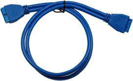 Inter-Tech - USB-Verlängerungskabel - 20-poliger USB3.0 Kopf (W) zu 20-poliger USB3.0 Kopf (M) - USB3.0 - 50 cm (88885315)