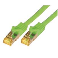 McabCat.7 Rohkabel S-FTP-PIMF-LSZH-2.00M-GR 10Gigabit Ethernet 600MHzCat.7 Rohkabel Patchkabel, 2xRJ45 Cat.6a Stecker geschirmt, Schirmung: S/FTP (PIMF)Cat.7 Rohkabel, doppelt geschirmt, Leiterdurchmesser: 4x2xAWG26/7, ø=6,5mm, Leitermaterial: reines Kupfer, LSZH, Flammwidrig IEC60332-1, halogenfrei IEC60754-2, Ra (3756)