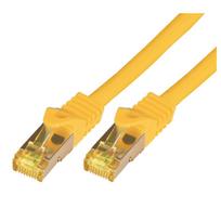 McabCat.7 Rohkabel S-FTP-PIMF-LSZH-20.0M-YEL 10Gigabit Ethernet 600MHzCat.7 Rohkabel Patchkabel, 2xRJ45 Cat.6a Stecker geschirmt, Schirmung: S/FTP (PIMF)Cat.7 Rohkabel, doppelt geschirmt, Leiterdurchmesser: 4x2xAWG26/7, ø=6,5mm, Leitermaterial: reines Kupfer, LSZH, Flammwidrig IEC60332-1, halogenfrei IEC60754-2, Ra (3760)