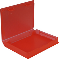 Inter-Tech HDD Protection Box - Festplattenlaufwerk-Schutzgehäuse - Kapazität: 1 Festplatte (2.5) - Rot (88885390)