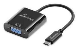 MEDIARANGE USB-C zu VGA Video Konverter 20cm Schwarz - Converter - USB Typ C (MRCS229)