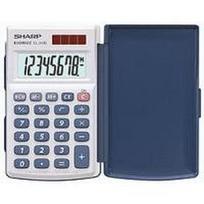 Sharp EL-243S Calculator Dual Power - Taschenrechner, großes angewinkeltes LC Display 8-stellig, Wurzelfunktion, 1 Speicher 3 Tasten (EL243S)