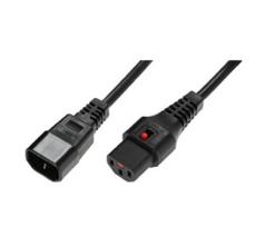 NEXT UPS Systems 88033 Stromkabel Schwarz 2 m C14-Koppler C13-Koppler (88033)