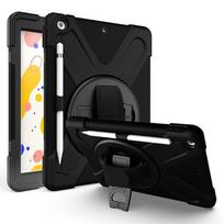 eSTUFF - Hintere Abdeckung für Tablet - Silikon, Polycarbonat - Schwarz - 10.2 - für Apple 10.2  iPad (7. Generation, 8. Generation, 9. Generation)